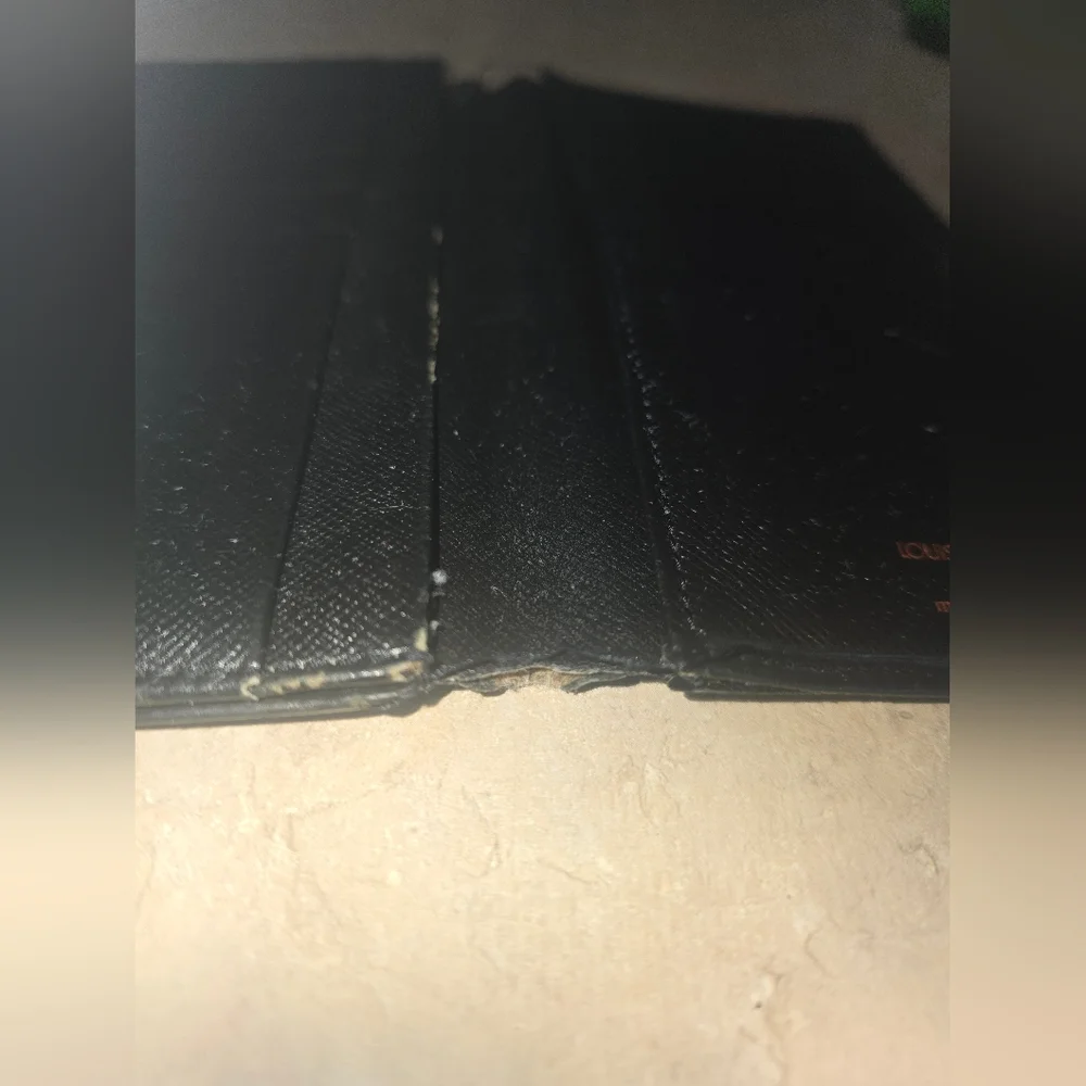 Louis Vuitton Epi Leather Long Bifold Wallet Black
